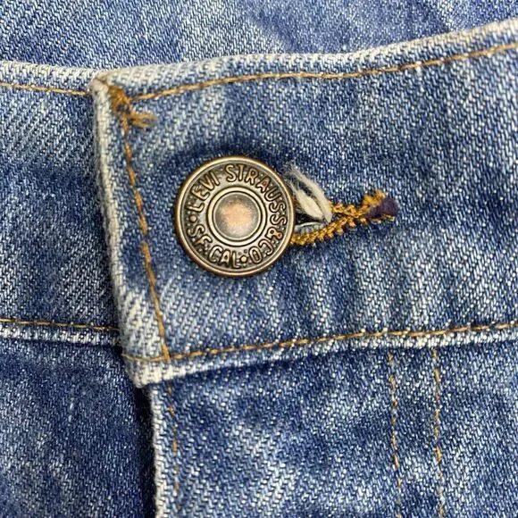 1970s Rare LEVIS Vintage Orange Tab Flap Pocket Bell bottom Circa 1970s 34 X 36